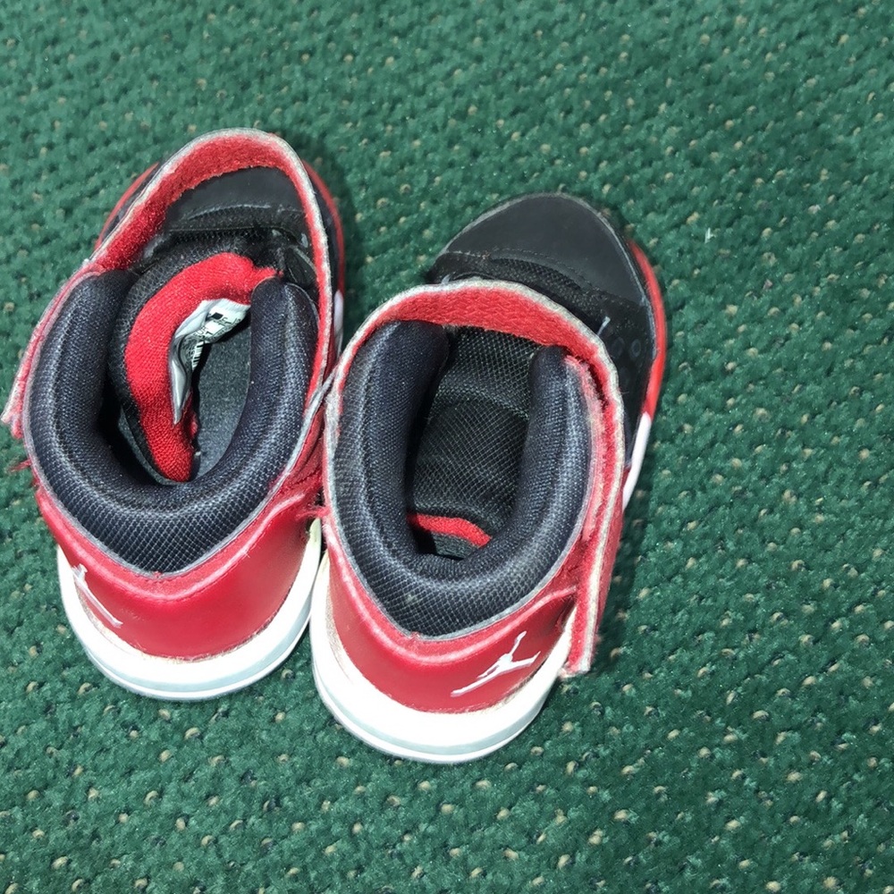 Children’s used Jordan sneakers. Worn does show wear